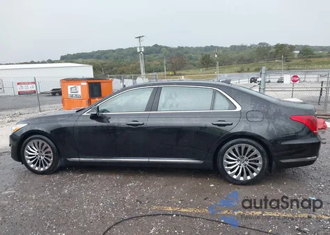 2018 Genesis G90 3.3T Premium z USA, uszkodzony, nr VIN KMHG34JA4JU043346